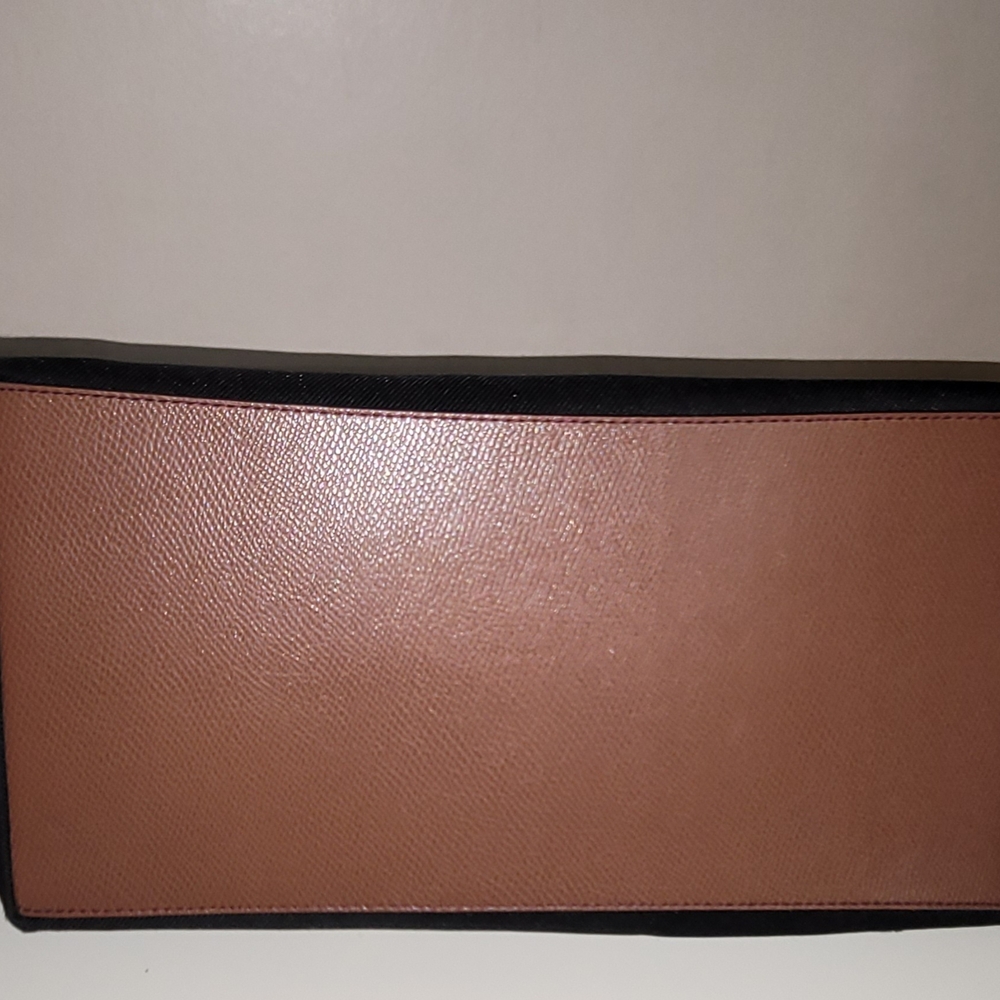 Coach Black Tote with Brown Trim - Picture 6 of 10